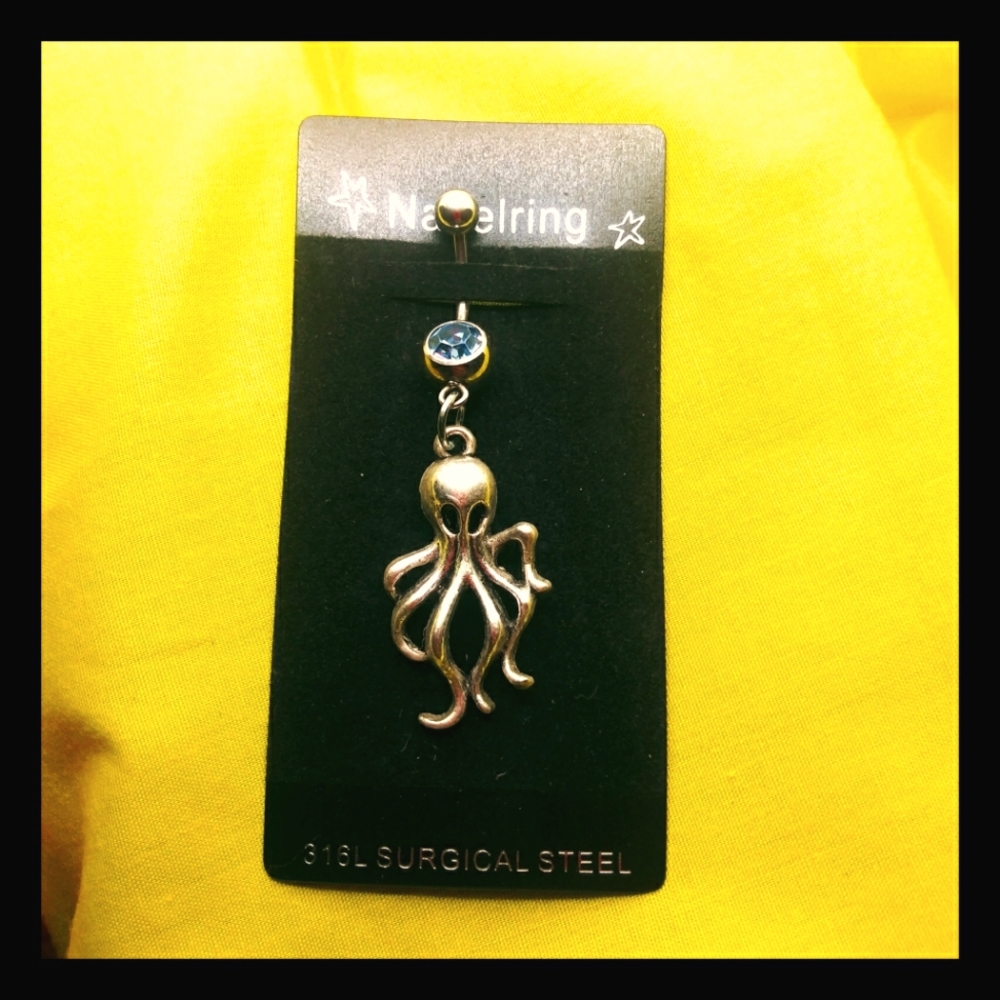 Octopus Dangle Belly Ring
